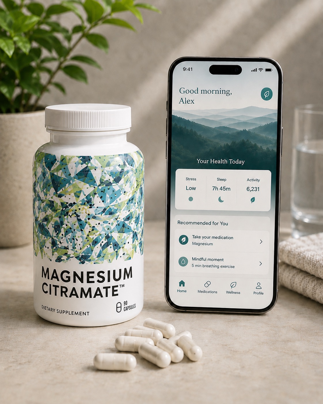 Supplement and mobile app